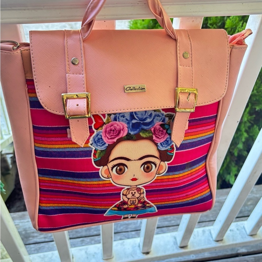 Frida Kahlo-themed backpack